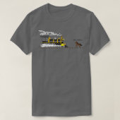 馬vs列車1 tシャツ (デザイン正面)
