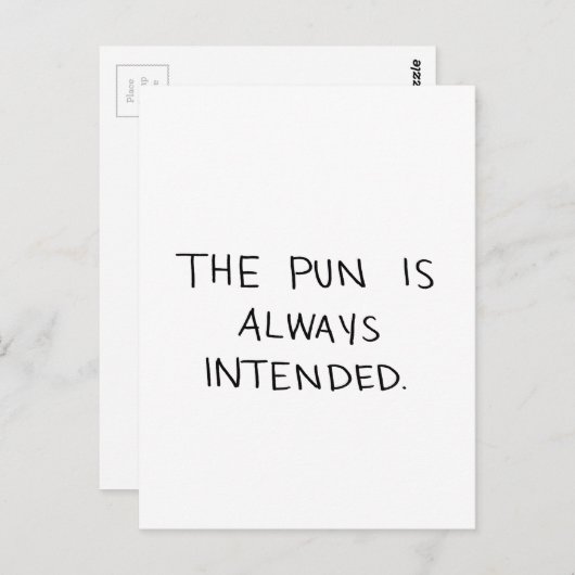 駄洒落は必ず目的がある ポストカード (正面/裏面)