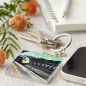 駅で列車を運転する キーホルダー (正面右)