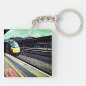 駅で列車を運転する キーホルダー (裏面)