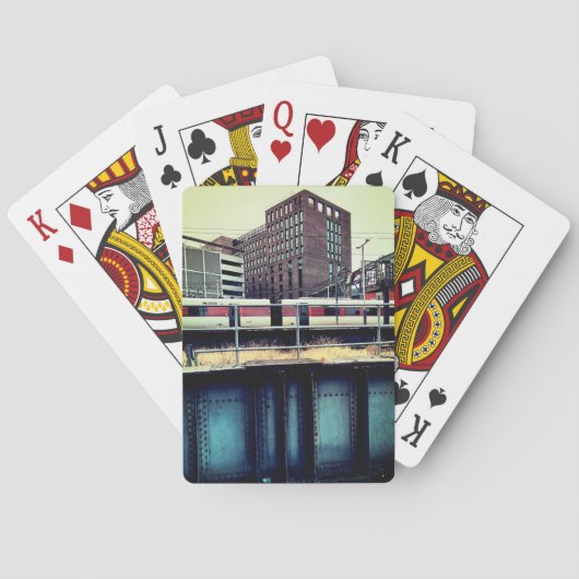 駅で列車 トランプ (裏面)