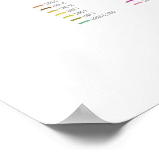 駅とライン:パリ(Light) ポスター (角)