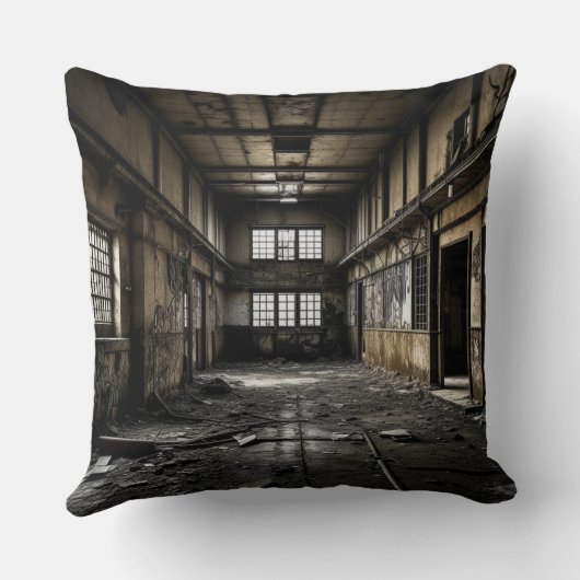 駅の中で クッション (裏面)