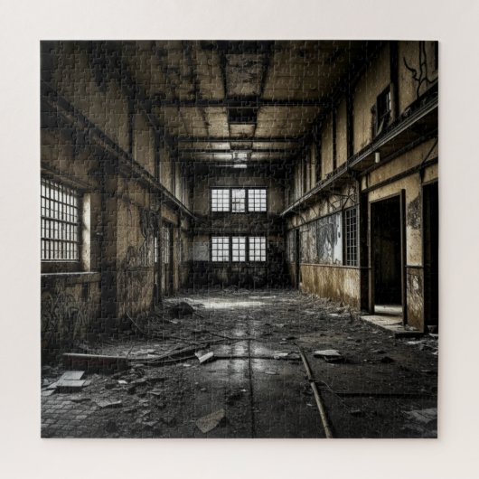 駅の中で ジグソーパズル (縦)