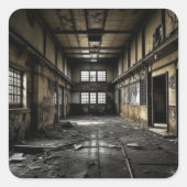 駅の中で スクエアシール (正面)