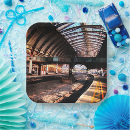 駅の橋 ペーパープレート