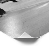 駅の白黒フォトポスター フォトプリント            (角)