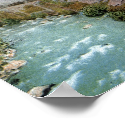 駅の空中眺め ポスター (角)