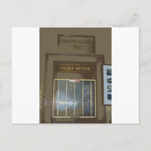 駅チケット窓 ポストカード (正面)