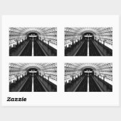 駅ワシントン地下鉄 長方形シール (シート)