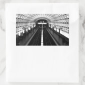 駅ワシントン地下鉄 長方形シール (バッグ)