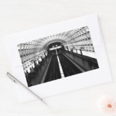 駅ワシントン地下鉄 長方形シール (封筒)