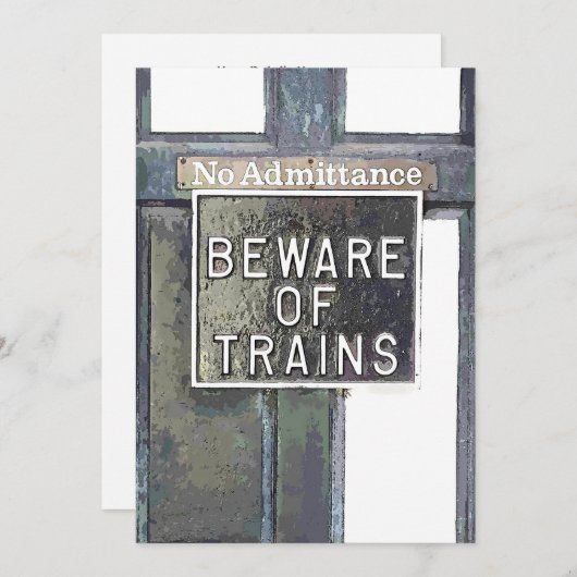 駅招待状 (正面/裏面)