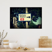 駅標識 ポスター (キッチン)