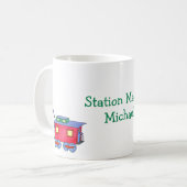 駅長町電車 コーヒーマグカップ (正面左)