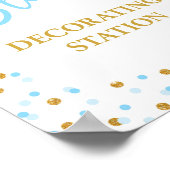 駅飾の赤ちゃんシャワー標識 ポスター (角)