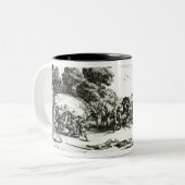 駅馬車の攻撃 ツートーンマグカップ (正面左)