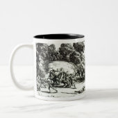 駅馬車の攻撃 ツートーンマグカップ (左)