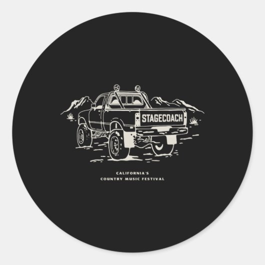 駅馬車トラックのラインアップ ラウンドシール (正面)