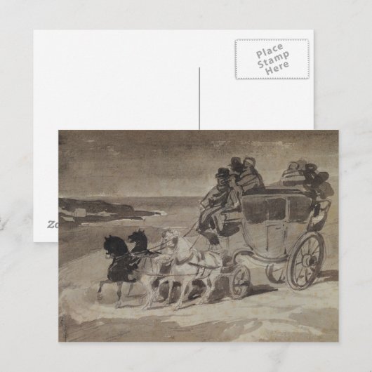 駅馬車 ポストカード (正面/裏面)