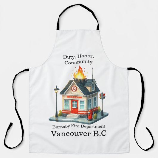 駅22の消防士は夕暮れ エプロン (正面)