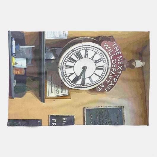 駅 キッチンタオル (横)