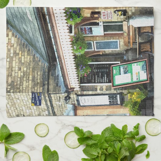 駅 キッチンタオル (折り畳み)