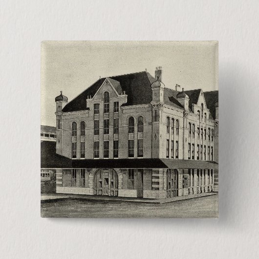 駅、コンコード&モントリオール鉄道、コンコード 缶バッジ (正面)