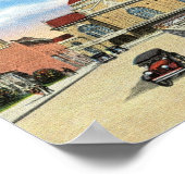 駅&サブウェイ、バーミンガム、アラバマヴィンテージ ポスター (角)