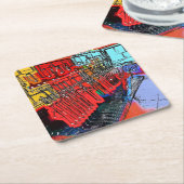 駅 スクエアペーパーコースター (アングル)