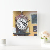 駅 スクエア壁時計 (ホーム)