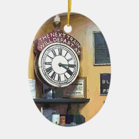 駅 セラミックオーナメント (正面)