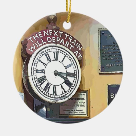 駅 セラミックオーナメント (正面)