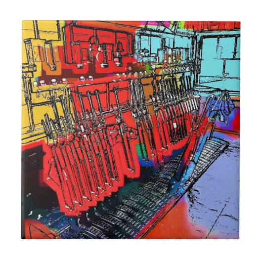 駅 タイル (正面)