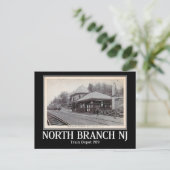 駅、ノースブランチ、ニュージャージー、ヴィンテージ ポストカード (スタンド正面)