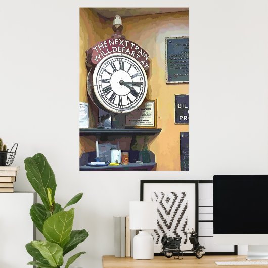 駅 ポスター (ホームオフィス)