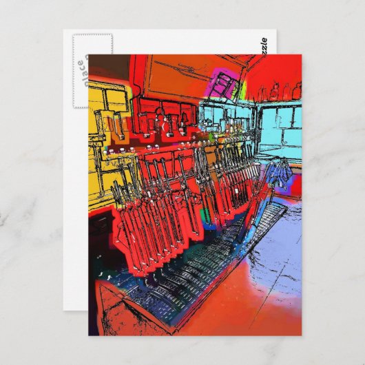 駅 ポストカード (正面/裏面)