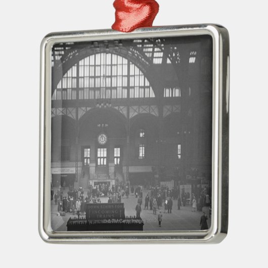 駅 メタルオーナメント (左)