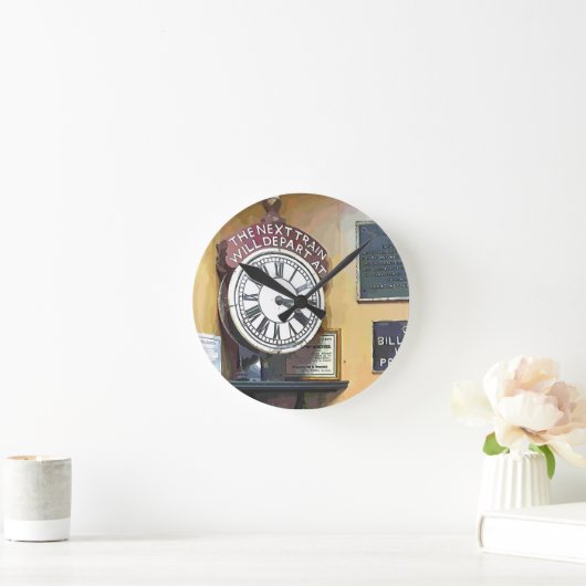 駅 ラウンド壁時計 (ホーム)
