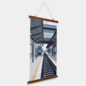 駅 吊り下げ型タペストリー (傾斜あり)