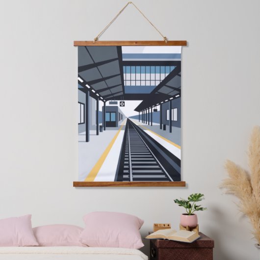 駅 吊り下げ型タペストリー (寝室)