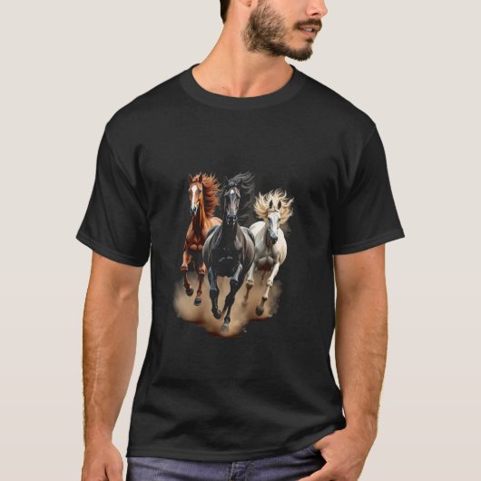 駆ける馬 Tシャツ (正面)