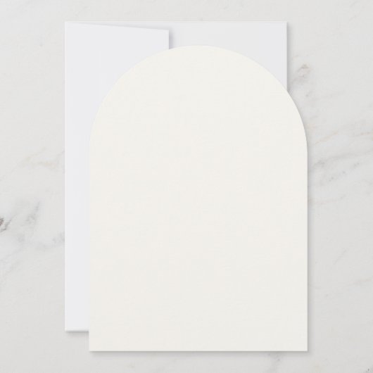 駆けエレガント落ちクリームアーチウェディング 招待状 (裏面)