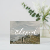 駆けパーソナライズされた落ち白お知らせポストカード 案内ポストカード (スタンド正面)