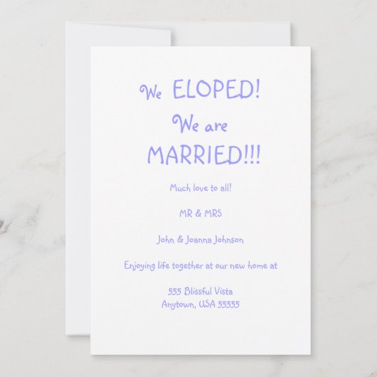 駆けユーモアのある落ち告知やったぞ 招待状 (裏面)