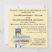 駆け落ちされたラスベガスの結婚式の写真 招待状 (正面)