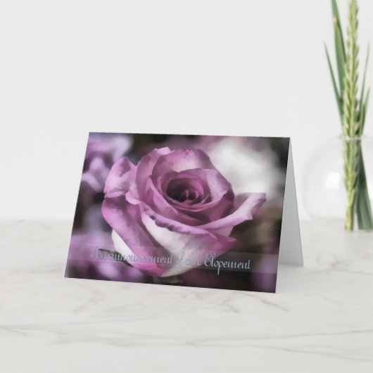 駆け落ちされた発表 カード (正面)