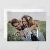 駆け落ちした |写真かわいらしの取り出し 案内ポストカード (正面/裏面)