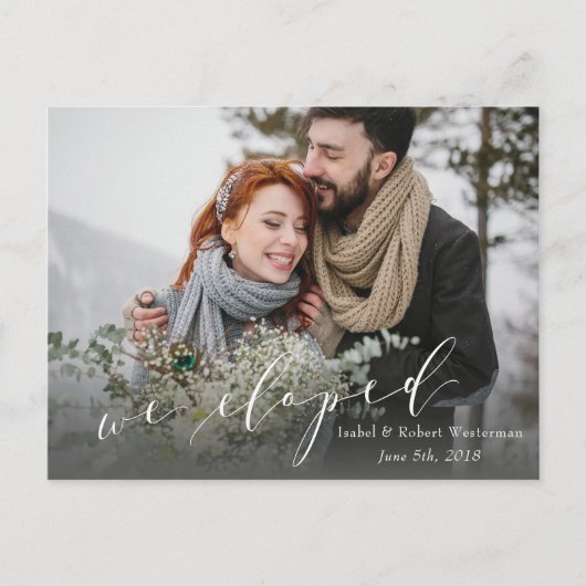 駆け落ちした 案内ポストカード (正面)