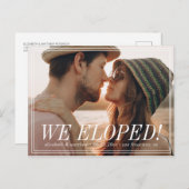 駆け落ちだ！モダン写真 案内ポストカード (正面/裏面)